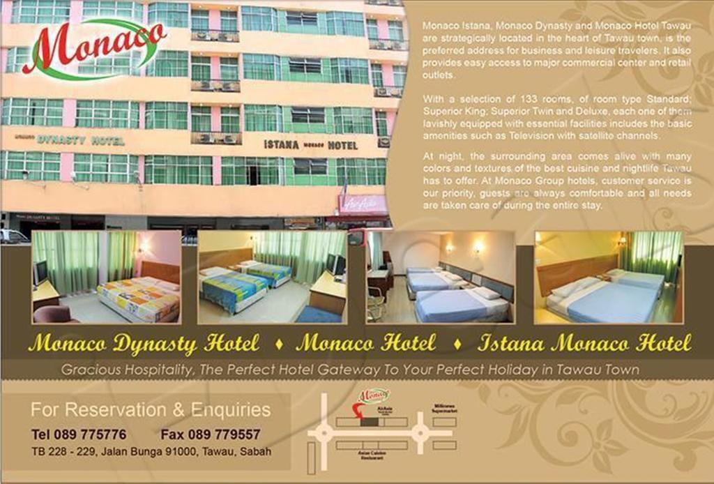 Istana Monaco Hotel تاواو المظهر الخارجي الصورة